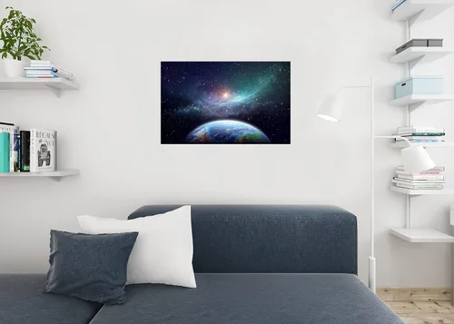 Miniatura 4 de Póster espacial de exoplaneta en el espacio exterior, galaxia, sistema solar, ciencia, mapa para niños, aula, planetas de la Tierra, NASA, Vía