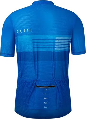 Miniatura 45 de GCRFL Maillot de ciclismo para hombre con 3+1 bolsillos con cremallera manga corta ciclismo ciclismo camiseta de ciclismo transpirable tela de malla