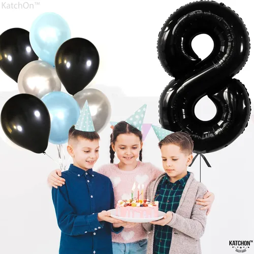 Miniatura 772 de KatchOn, Globo grande azul número 2 de 40 pulgadas Decoraciones de cumpleaños de Baby Shark para niño de 2 años Globo azul número 2 Globo