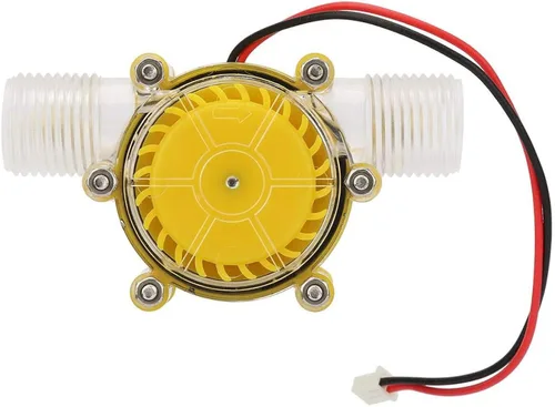 Miniatura 7 de Generador de turbina de bomba, generador de turbina de agua Micro hidroeléctrico, micro turbina hidráulica con amarillo (5V)