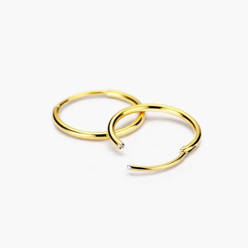 Miniatura 10 de FANSING Aretes de aro para mujer, aretes de aro de cartílago de moda, aretes de acero quirúrgico para hombre