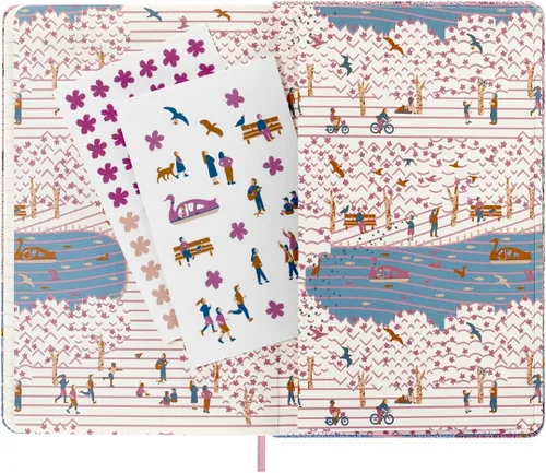 Miniatura 12 de Moleskine Edición Limitada Sakura - Cuaderno, tapa dura, grande (5 x 8.25 pulgadas), a rayas/con líneas, Caja de Coleccionista Premium Swan