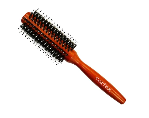 Cortex Professional Cepillo de pelo redondo de cerdas de jabalí y nailon, para mujeres y hombres, para todo tipo de cabello, cepillo de pelo suave -
