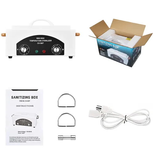 Miniatura 6 de Caja de limpieza de herramientas de metal de alta temperatura, caja de calor seco de 1.5L con temperatura y tiempo ajustables para equipos de metal