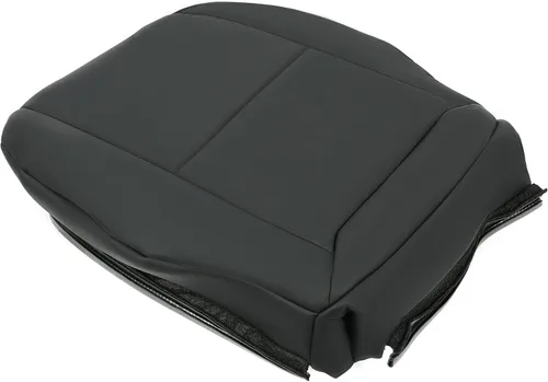 Miniatura 8 de HECASA Funda de asiento izquierdo compatible con Mercedes Benz C250 C300 C350 2008-2014 parte inferior de cuero para lado del conductor, color negro