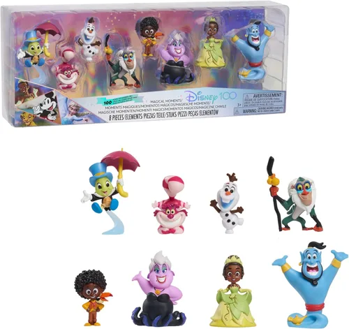 Miniatura 11 de Celebración de los 100 años de Disney Desafiando las probabilidades Edición limitada Paquete de figuras de 8 piezas, juguetes para niños a partir