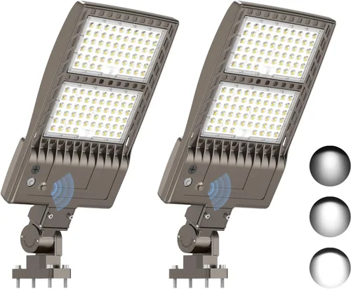 Miniatura 9 de KUKUPPO Luz LED de estacionamiento de 200 W, luz de poste de estacionamiento de grado industrial con certificación DLC UL, luz LED caja de zapatos