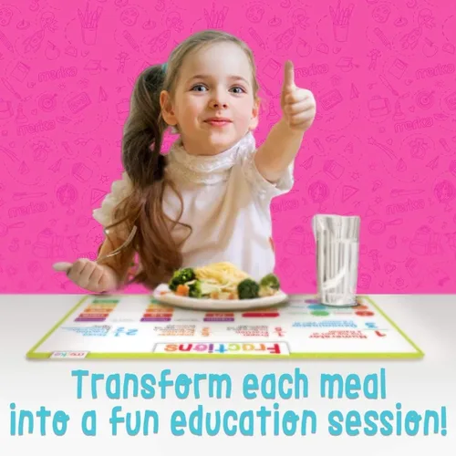 Miniatura 6 de merka Manteles individuales para niños, manteles individuales infantiles para mesa de comedor, manteles individuales educativos para niños, suma