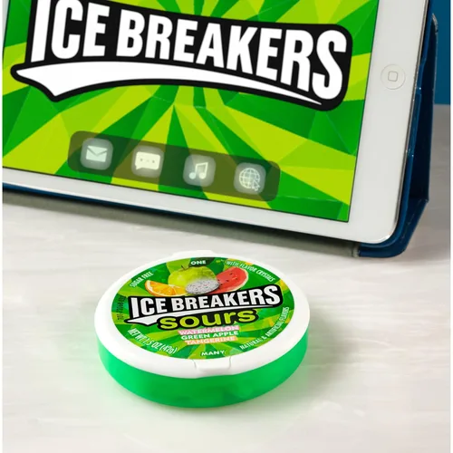 Miniatura 5 de ICE BREAKERS Sours - Latas de mentas sin azúcar con sabor a fruta surtida, 1.5 onzas (8 unidades)