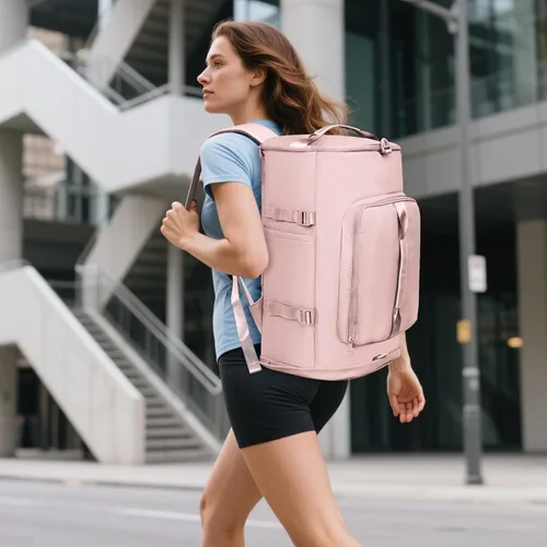 Miniatura 4 de Bolsa de gimnasio con compartimento para zapatos, bolsa de lona para hombres y mujeres, mochila de viaje, bolsa de fin de semana, bolsa