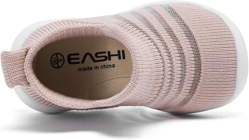 Miniatura 5 de Engtoy Zapatos de bebé, calcetines para bebé, zapatos para caminar, antideslizantes, transpirables, con suela de goma suave, zapatos deportivos