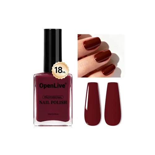 Miniatura 19 de OpenLive 18ml Esmalte de uñas desnudo de gran volumen, secado rápido, rosa claro, esmalte de uñas de secado rápido y larga duración, arte de uñas
