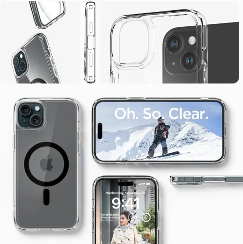 Miniatura 178 de Spigen Funda para iPhone 13 Mini, ultra híbrida MagFit [antiamarilleo] [compatible con Magsafe] - Transparente