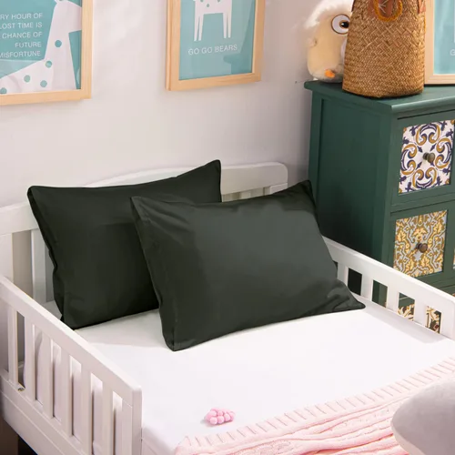 Miniatura 6 de NTBAY Fundas de Almohada de Algodón Egipcio para Niños Pequeños - Juego de 2 - Fundas de Almohada de Viaje - Cubiertas de Almohada de Algodón de 500