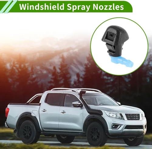 Miniatura 3 de Boquilla de limpiaparabrisas para Honda Pilot 2009-2015 - Boquillas rociadoras para parabrisas delantero color negro, azul, 1 juego
