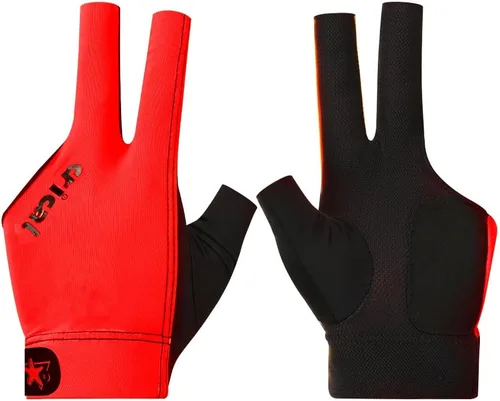 Miniatura 19 de CRICAL Guante de billar profesional para piscina, diseño de 3 dedos con licra gruesa y agarre antideslizante para hombres y mujeres, accesorios