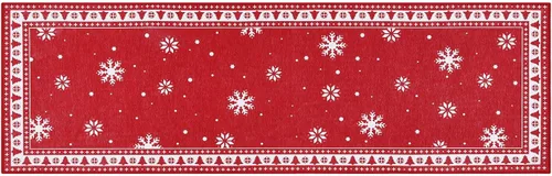 Miniatura 9 de Alfombra de pasillo de 2 x 6 pies, alfombra roja lavable, antideslizante, alfombra para interiores, para pasillo, entrada, lavandería, cocina, baño