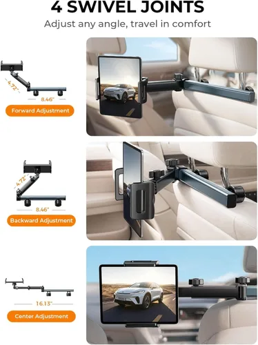 Miniatura 3 de LISEN Soporte para iPad Montaje para Automóvil Elementos Esenciales para Viajes por Carretera Actividades para Niños, Accesorios de Automóvil