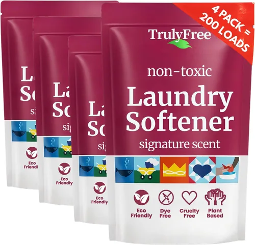 Miniatura 10 de Truly Free Suavizante de telas natural, no tóxico para pieles sensibles de bebés y niños, acondicionador suavizante de ropa a base de plantas