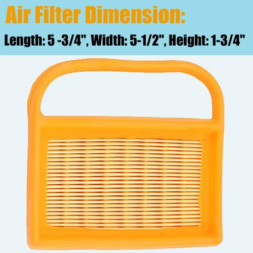Miniatura 2 de TS420 Filtro de Aire Paquete de 5 Stihl TS420 Filtro de Aire de Sierra de Hormigón Juego de Pre-Limpiador para Stihl TS410 TS420 TS410Z TS420Z TS480