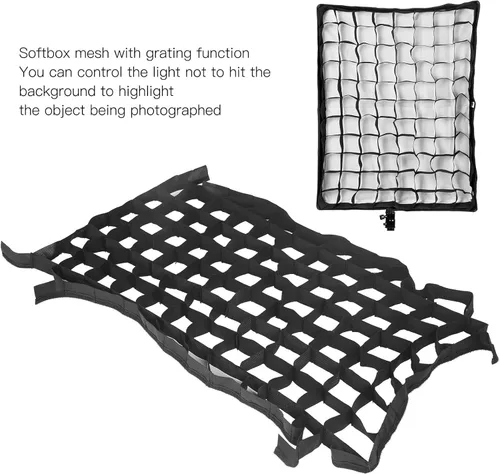 Miniatura 3 de Softbox - Rejilla celular, accesorio de iluminación de fotografía de estudio, superposición y dirección de luz de control, luz suave y uniforme