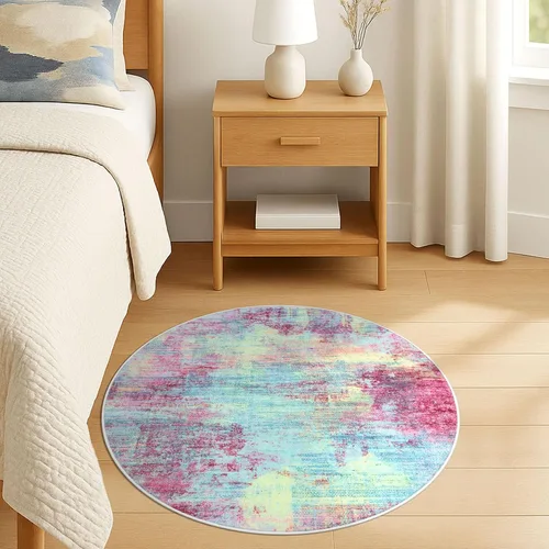 Miniatura 1013 de IOHOUZE Alfombra abstracta lavable de 3 x 12 pies para pasillos, antideslizante para cocina, camino de entrada de lana sintética para interiores