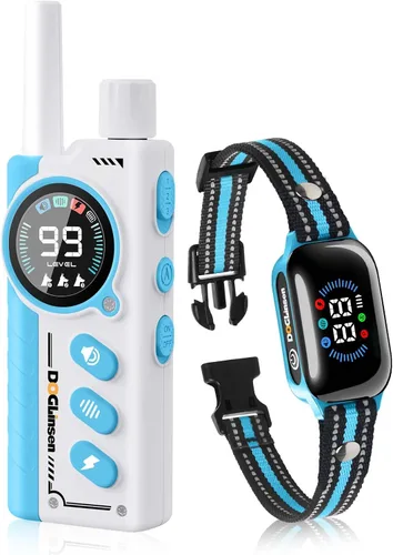 Smart 2-in-1 Dog Shock and Bark Collar - AI Anti-Misoperation, 3300FT Remote Training Collar, IPX7 Waterproof, 4 Modes (Tone, Vibration, Safe Shock,