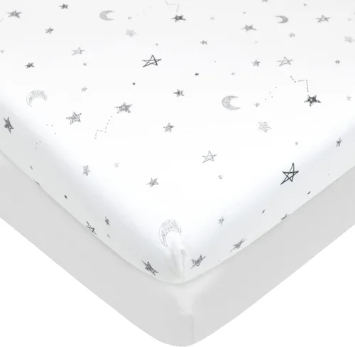 Miniatura 39 de American Baby Company Sábana bajera ajustable para cuna/moisés 100% algodón natural de 36" x 18" - Sábana suave, transpirable e hipoalergénica, Crema