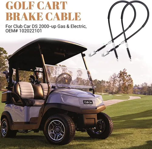 Miniatura 6 de Cables de freno DS para carro de golf Club Car DS para DS G&E 2000 Up, 42 pulgadas Drive y lado del pasajero OEM 102022101, 1020221-01, 1019907