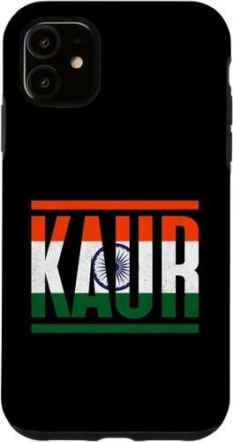 Miniatura 6 de Funda para iPhone XS Max Kaur con apellidos y orgullo familiar con bandera de India