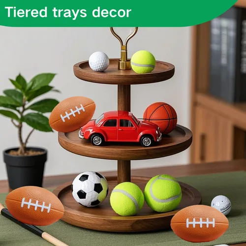 Miniatura 9 de ALISSAR Paquete de 6 mini pelotas de fútbol de 5.7 pulgadas, mini pelotas de fútbol de espuma para decoración de fiesta de fútbol y superbowl