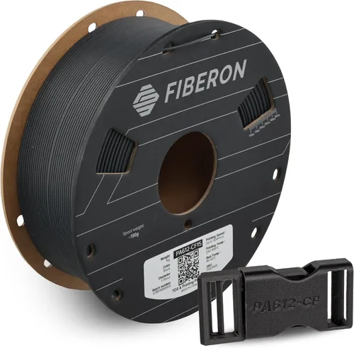 Miniatura 42 de Polymaker Fiberon PA612-ESD - Filamento para impresora 3D de 1.75 mm/17.6 oz, de nailon de fibra de carbono ESD-safe, resistente al calor a 302 °F