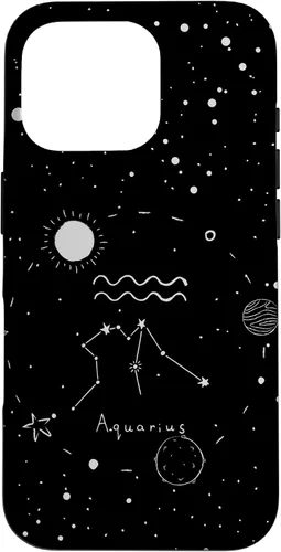 Miniatura 19 de Funda estética con signo del zodiaco celestial para iPhone 12 mini Acuarario