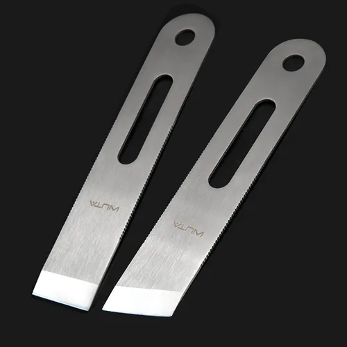 Miniatura 11 de WUTA Cuchillo de skiving cuchillo de adelgazamiento de cuero 420B martensítico acero inoxidable artesanía esquiadores diseño profesional DIY Hoja