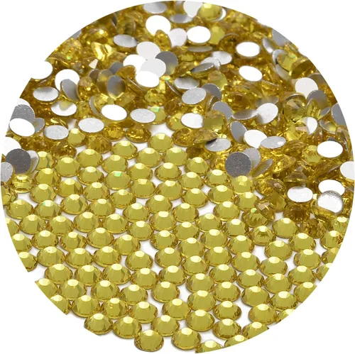 Miniatura 97 de NCB 288 diamantes de imitación de cristal redondos para arte de uñas, con parte trasera plana, para hacer accesorios de bricolaje, zapatos, ropa