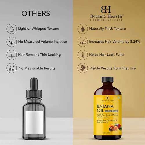 Miniatura 7 de Botanic Hearth Aceite de batana para el crecimiento del cabello y aceites de tratamiento capilar, 4 onzas líquidas, aceite de batana inspirado
