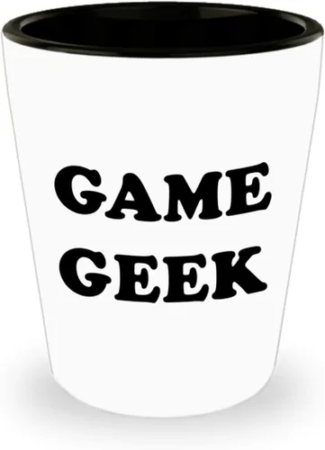 Game Geek Shot Glass Tequila Shotglass Novedosos vasos – Regalos divertidos para desarrolladores de juegos, diseño de videojuegos, desarrollo de
