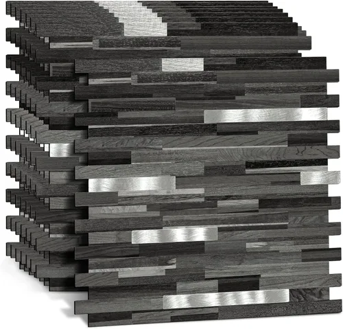 Miniatura 10 de 10 Piezas de Azulejos de Mosaico de PVC para Despegar y Pegar, para Salpicaduras de Cocina, Etc