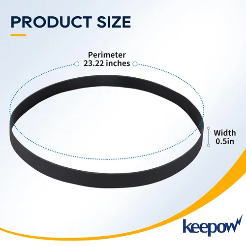 Miniatura 4 de KEEPOW Correa de vacío para limpiador de alfombras Hoover Dual Power Max FH51000, FH51001, FH51002, FH51010, FH51000RM, FH51000NC, FH51001, FH54000