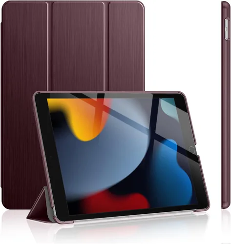 Miniatura 13 de Soke Funda para iPad de 9ª/8ª/7ª generación 2021/2020/2019, [soporte tríptico delgado + activación/suspensión automática], cubierta trasera