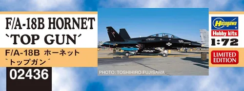 Miniatura 2 de Hasegawa 2436 1/72 F/A-18B Hornet Top Gun Kit de modelo, multicolor