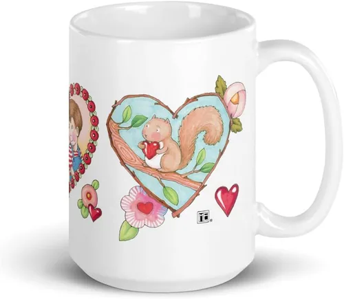 Mary Engelbreit Taza de café, taza de café de cerámica divertida y linda, taza novedosa, regalo de broma para amigos y compañeros de trabajo, taza
