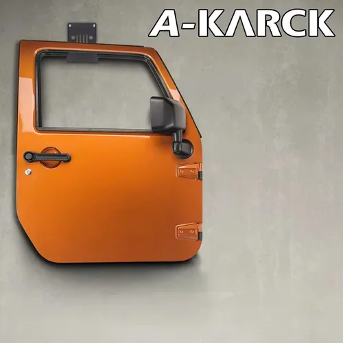 Miniatura 7 de A-KARCK Perchas de pared para Jeep, 2 piezas, soporte de almacenamiento de puerta con forro de goma compatible con Jeep Wrangler JK JKU JL