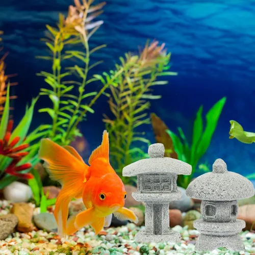 Miniatura 9 de Yardwe Juego de 4 mini estatuas de pagoda japonesas para jardín zen, micro paisaje, decoración interior y exterior, 1.25 x 0.82 x 0.82 pulgadas