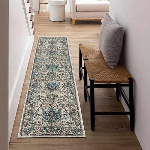 Miniatura 17 de Mohawk Home Grove Elms - Alfombra floral bohemia de 7 pies 10 pulgadas x 10 pies, perfecta para sala de estar, comedor, oficina Beige