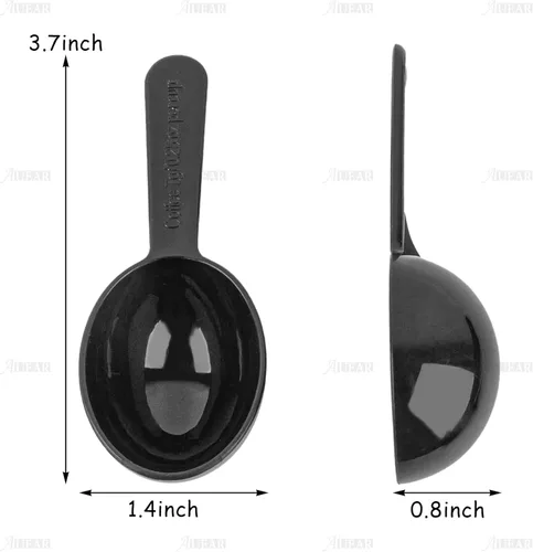 Miniatura 2 de AUEAR, Paquete de 5 cucharadas cucharadas de café de medición de plástico para leche en polvo y especias de semillas de frutas