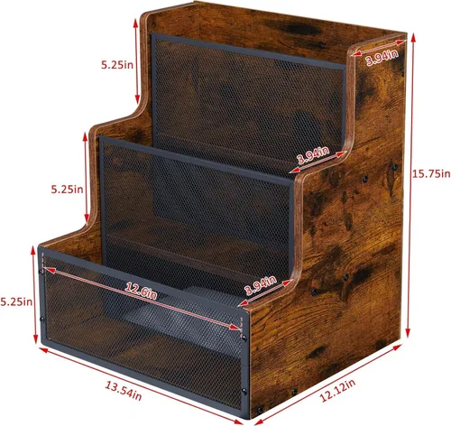 Miniatura 6 de Yuzehuaza Paquete de 2 cajas de almacenamiento de discos de vinilo LP escalonadas de 3 niveles, soporte para álbumes de discos de vinilo