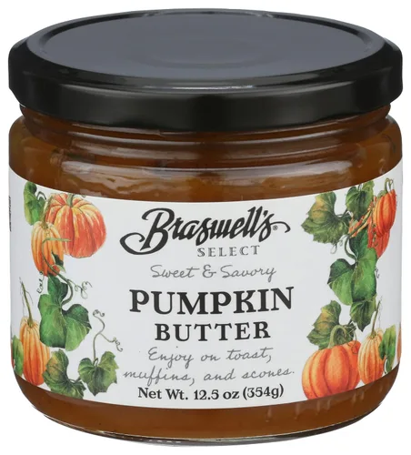 Braswell's Mantequilla de calabaza gourmet: lote pequeño, especialidad reconocida, fabricada en Estados Unidos, desde 1946 (12.5 onzas)