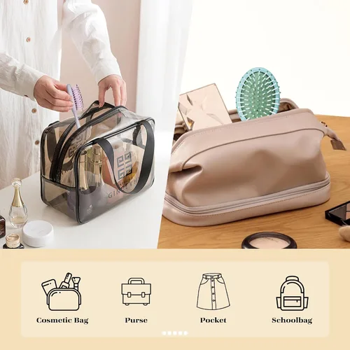 Miniatura 5 de Bituemly 4 mini cepillos para el pelo, cepillo desenredante de viaje para niñas, niños, mujeres, hombres, cepillo pequeño de bolsillo para cabello