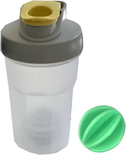 Miniatura 17 de Cekaso Batidora de botellas para batir y antes del trabajo, la mejor taza agitadora (sin BPA) con tapa de bucle clásico y bola batidora, botella